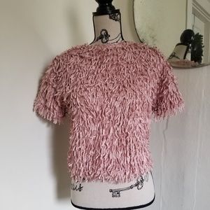 Zara fringey top